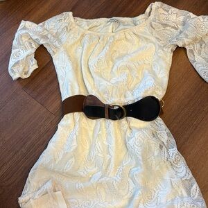 Charlotte Russe lace dress with belt